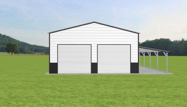 Garage with Lean To 24 x 20 x 11 - Image 3