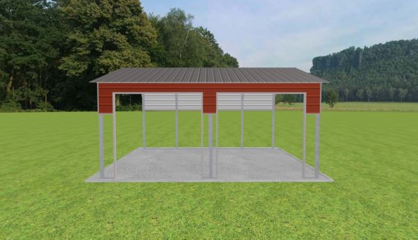 2 Car Carport 18 x 20 x 9