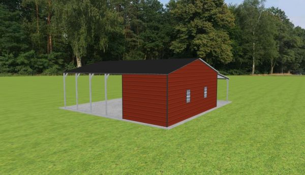 Carport with Storage 24 x 30 x 9 - Image 4