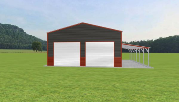 Garage with Lean To 24 x 30 x 11 - Image 3