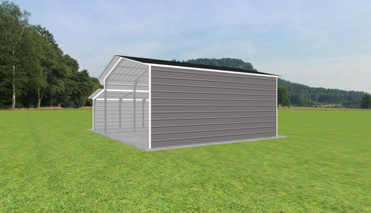 2 Car Carport 18 X 20 X 9 4 2 Car Carport 18 x 20 x 9 - Image 4