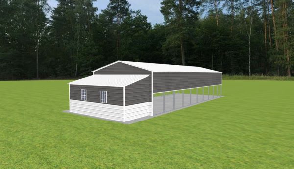 Carport with Storage 20 x 50 x 10 - Image 2