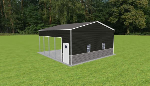 Carport with Storage 24 x 25 x 11 - Image 3