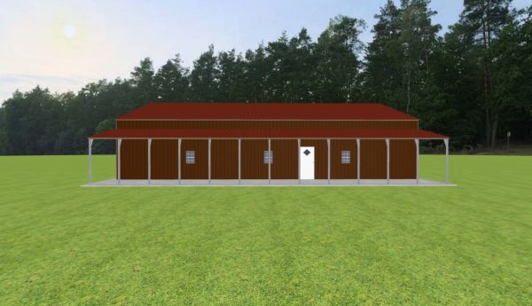 Metal Garage with Lean To 50 x 60 x 12 - Image 4