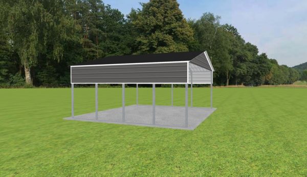 2 Car Carport 24 x 20 x 9 - Image 3