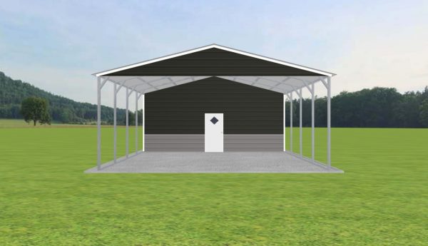 Carport with Storage 24 x 30 x 10 - Image 2