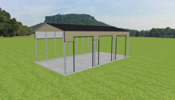 3 Car Carport 24 x 45 x 15