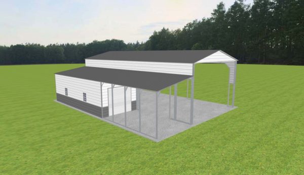 Carport with Storage 24 x 50 x 15