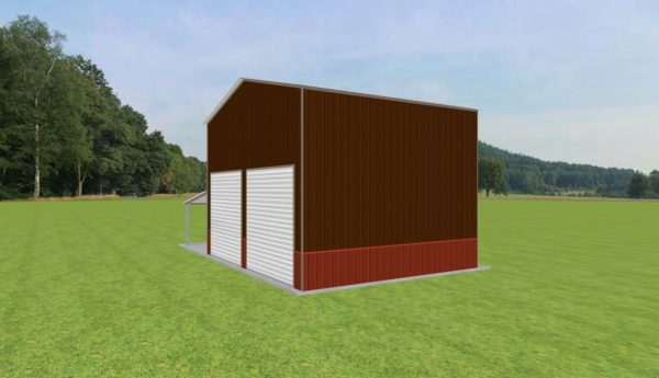 Garage with Lean To 24 x 20 x 16 - Image 4