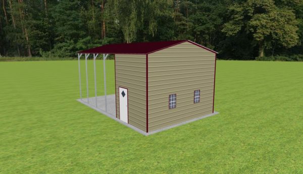 Carport with Storage 18 x 30 x 13 - Image 3