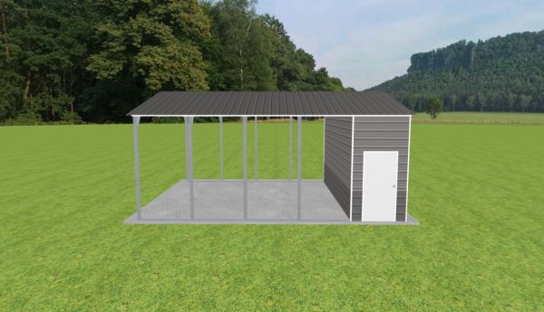 Carport with Storage 20 x 25 x 10 - Image 4