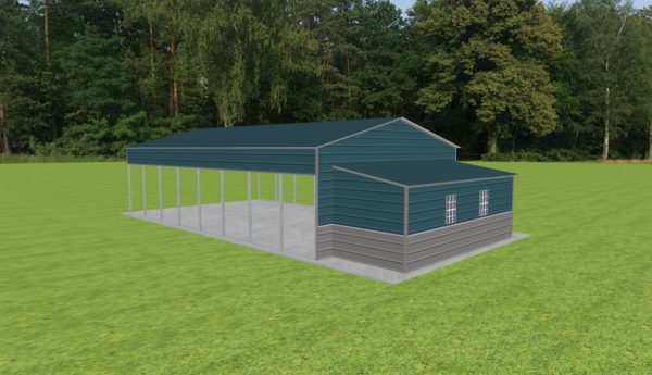 Carport with Storage 24 x 40 x 10 - Image 2