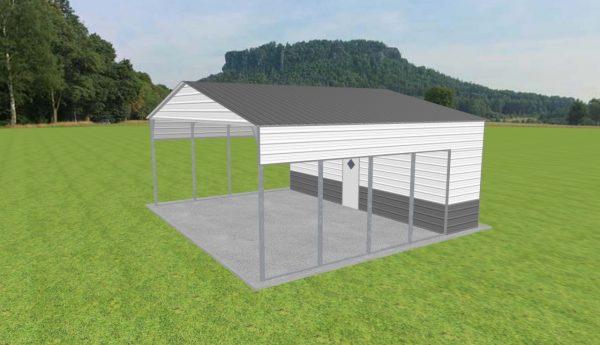 Carport with Storage 28 x 25 x 11