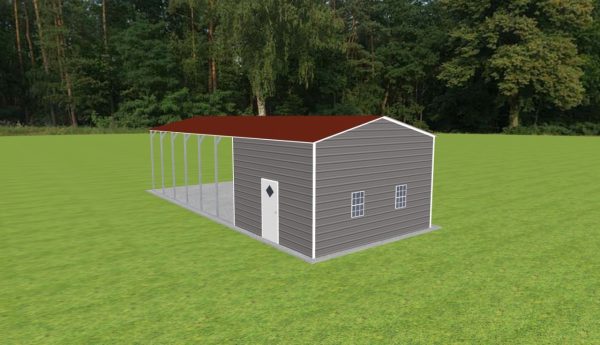 Carport with Storage 18 x 45 x 11 - Image 3