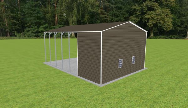 Carport with Storage 24 x 35 x 14 - Image 3