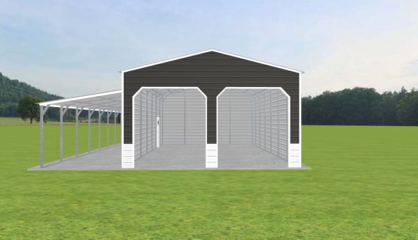 2 Car Carport 22 x 35 x 12 - Image 2