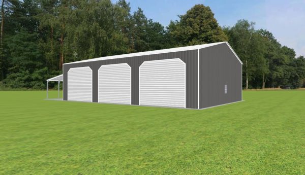 Garage with Lean To 40 x 55 x 14 - Image 3