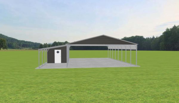 Carport with Storage 28 x 40 x 9 - Image 2