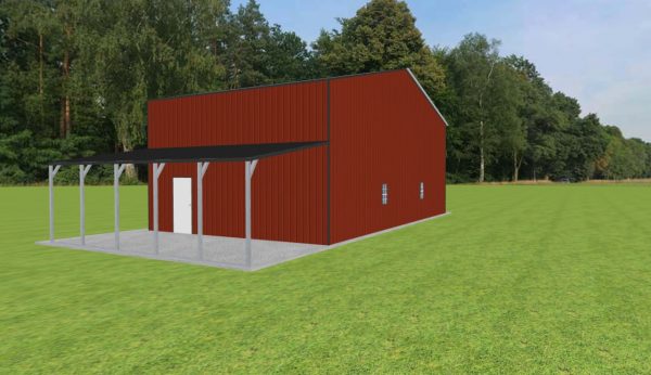 Garage with Lean To 44 x 25 x 16 - Image 2