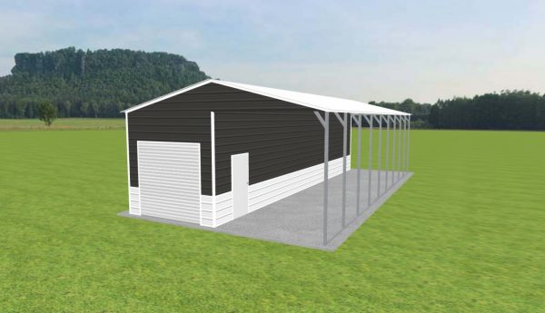 Carport with Storage 22 x 45 x 11