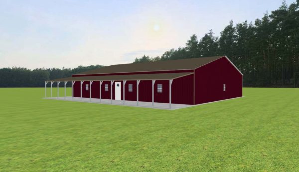 Garage with Lean To 50 x 60 x 10 - Image 4