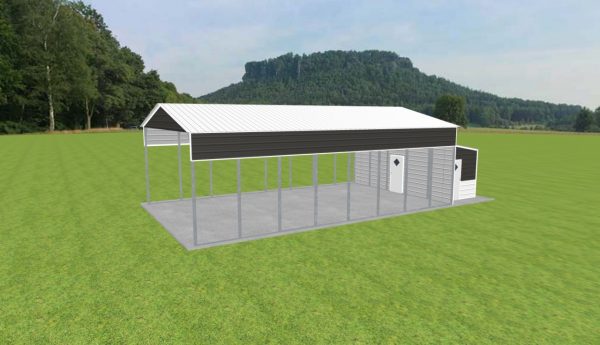 Carport with Storage 24 x 40 x 12