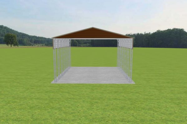 3 Car Carport 26 x 30 x 15 - Image 2