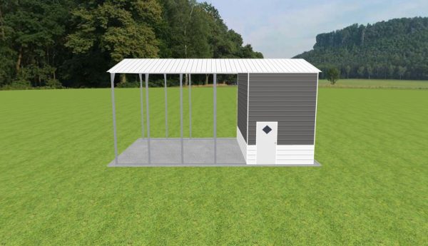 Carport with Storage 18 x 30 x 14 - Image 4