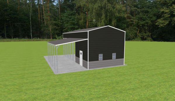 Carport with Storage 18 x 40 x 15 - Image 4