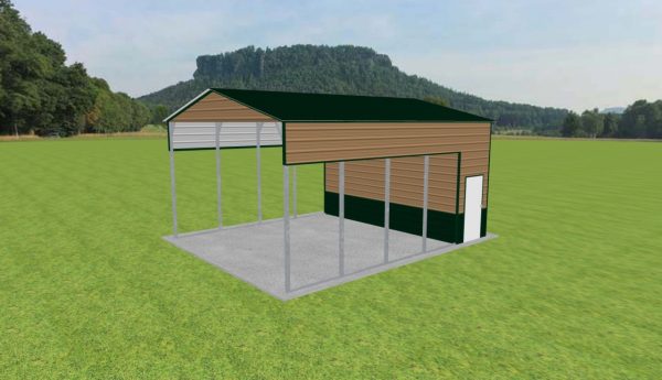 Carport with Storage 20 x 25 x 12