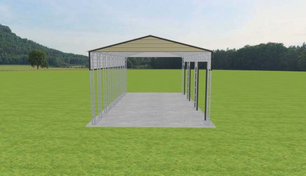 3 Car Carport 24 x 45 x 15 - Image 3