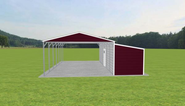 Carport with Storage 18 x 30 x 9