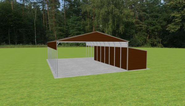 Carport with Storage 28 x 50 x 12 - Image 5