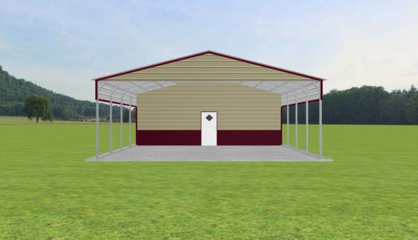 Carport with Storage 28 x 30 x 10 - Image 2