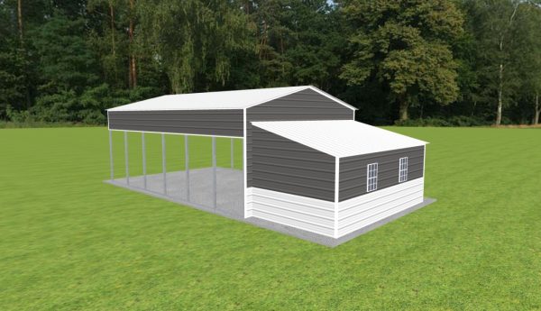 Carport with Storage 20 x 30 x 11 - Image 2