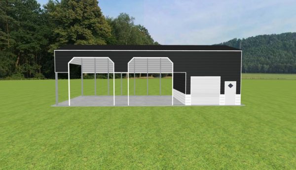 Carport with Storage 24 x 50 x 15