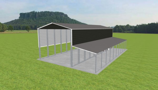 Carport with Storage 20 x 50 x 15