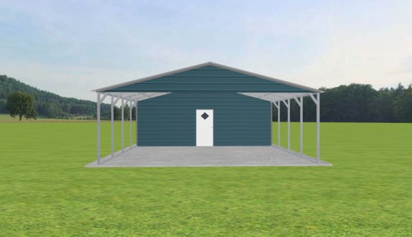 Carport with Storage 24 x 25 x 8 - Image 2