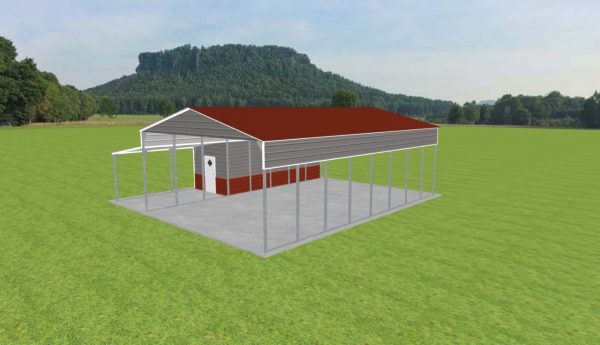 Carport with Storage 26 x 40 x 12 - Image 4