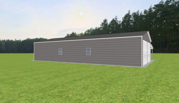 2 Car Garage with Lean To 24 x 50 x 9 - Image 4