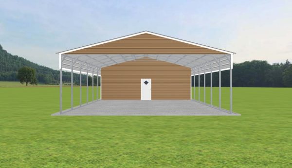 Carport with Storage 28 x 40 x 10 - Image 2