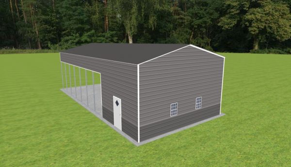 Carport with Storage 24 x 50 x 14 - Image 3