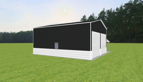 Garage with Lean To 24 x 30 x 13 - Image 4