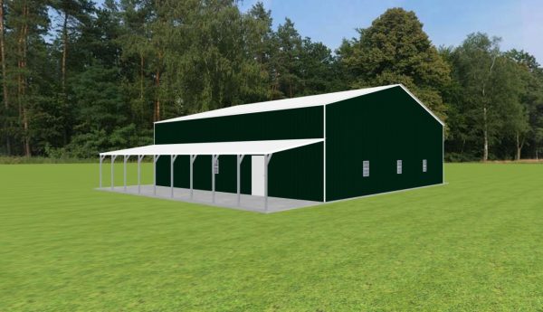 4 Car Garage with Lean To 50 x 45 x 14 - Image 2