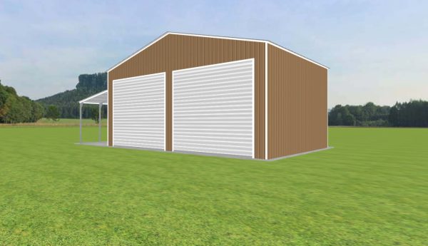 Garage with Lean To 38 x 25 x 16 - Image 3