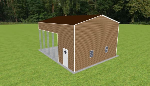 Carport with Storage 24 x 30 x 15 - Image 3