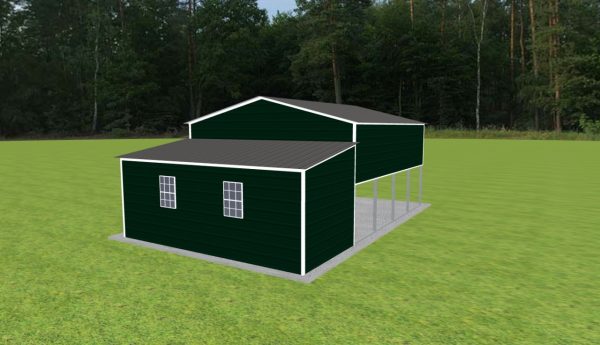 Carport with Storage 18 x 20 x 10 - Image 2