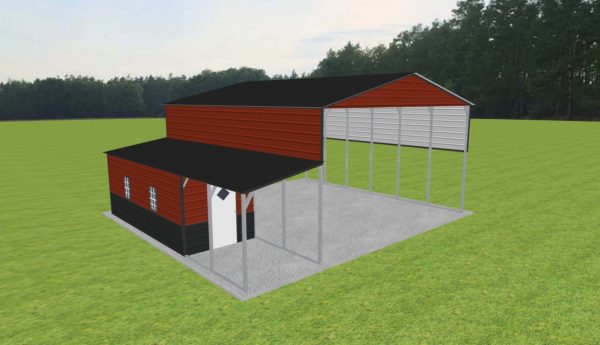 Carport with Storage 26 x 30 x 14