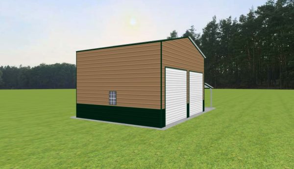 Garage with Lean To 24 x 20 x 14 - Image 4