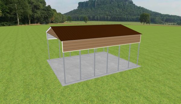 2 Car Carport 24 x 30 x 13 - Image 3